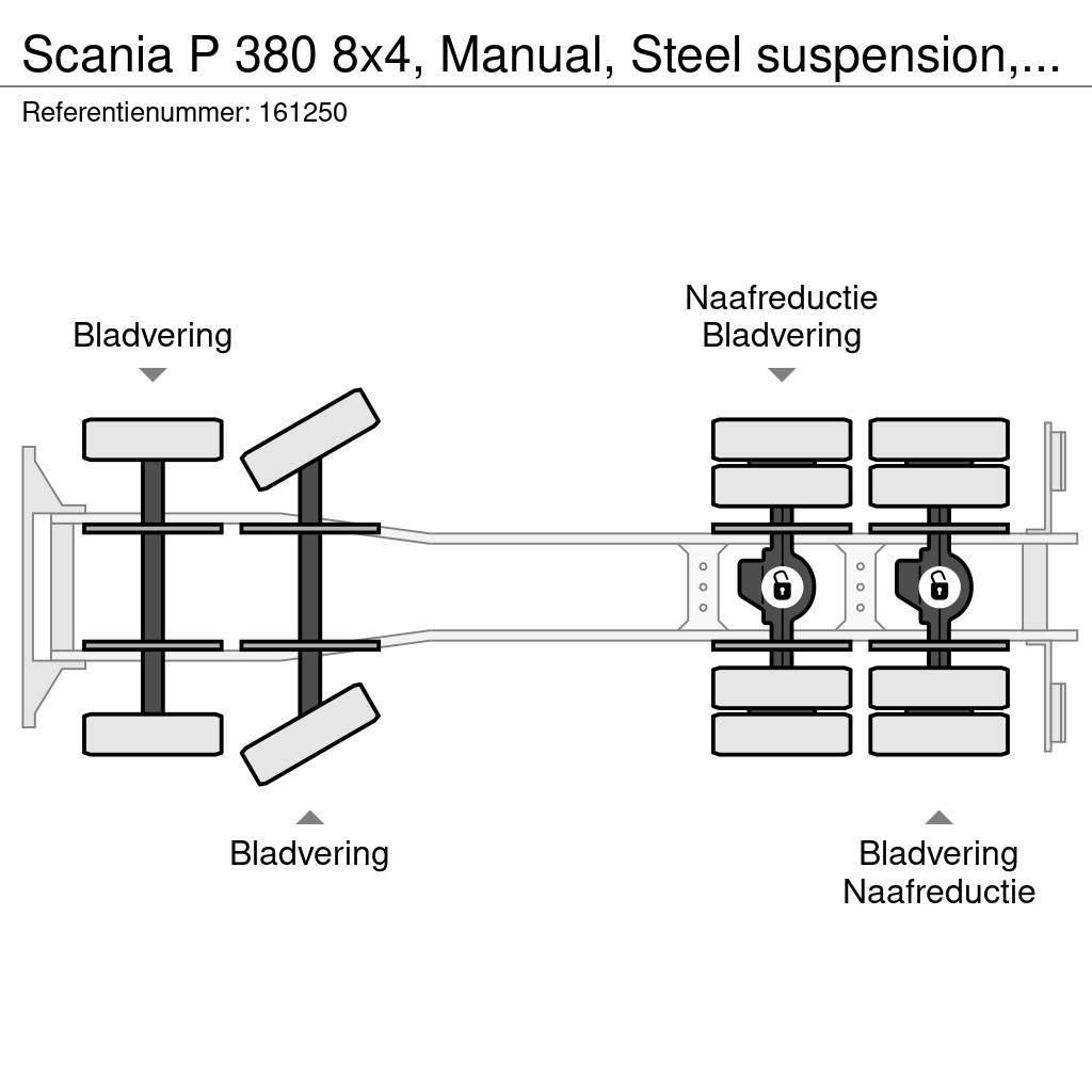 Scania P 380 8x4, Manual, Steel suspension, Liebherr, 9 M Concrete trucks