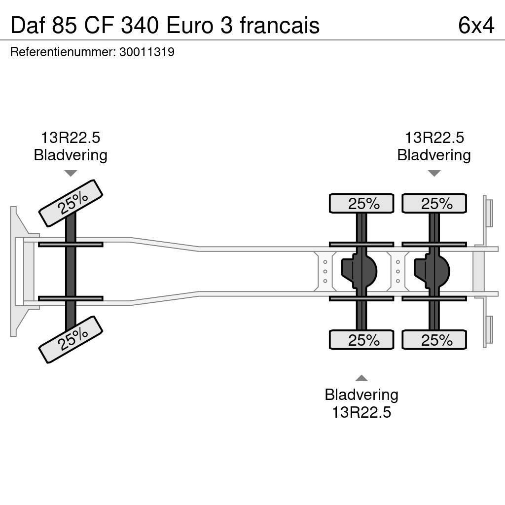 DAF 85 CF 340 Euro 3 francais Flatbed/Dropside trucks