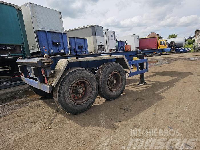 Krone 2 axle | 20 ft container chassis | steel suspensio Containerframe/Skiploader semi-trailers