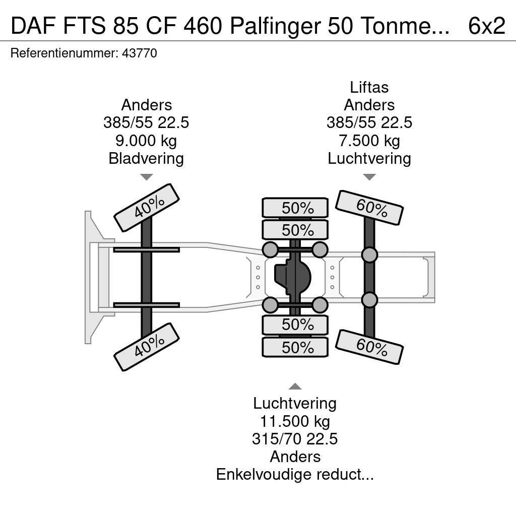 DAF FTS 85 CF 460 Palfinger 50 Tonmeter laadkraan Truck Tractor Units