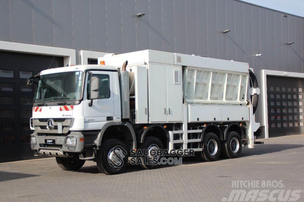 Mercedes-Benz Actros 4141 RSP 2014 Saugbagger 8x8 Sewage disposal Trucks