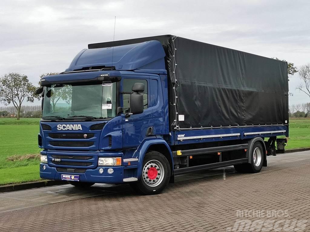 Scania P320 214tkm taillift Tautliner/curtainside trucks