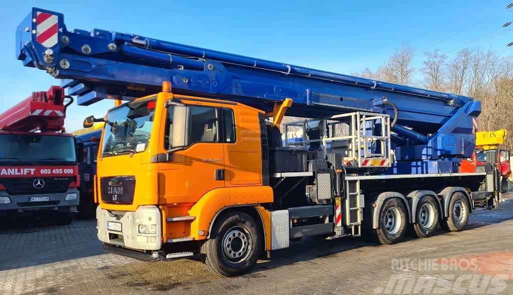 MAN TGS 35.480 - BRONTO S70XDT - 70 m Truck mounted aerial platforms