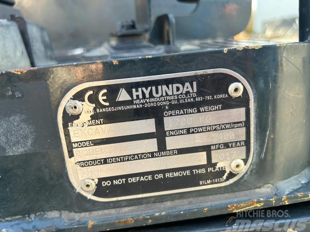 Hyundai R17Z-9A Mini excavators < 7t