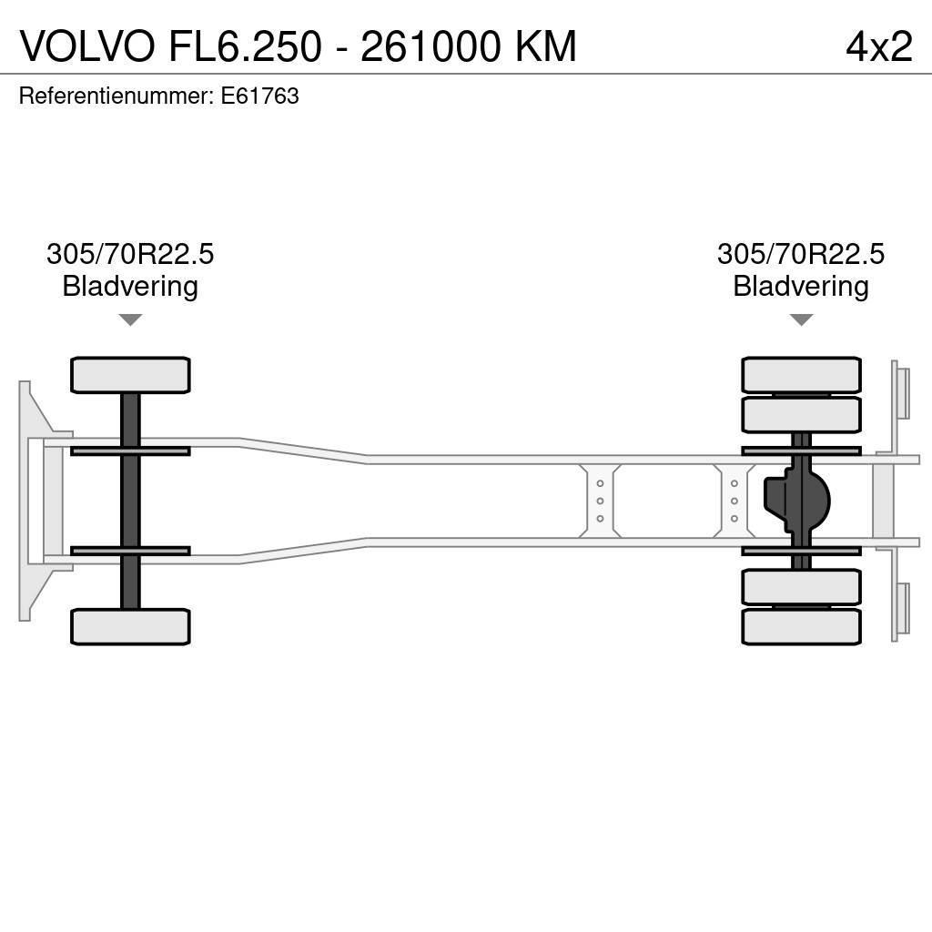 Volvo FL6.250 - 261000 KM Tautliner/curtainside trucks