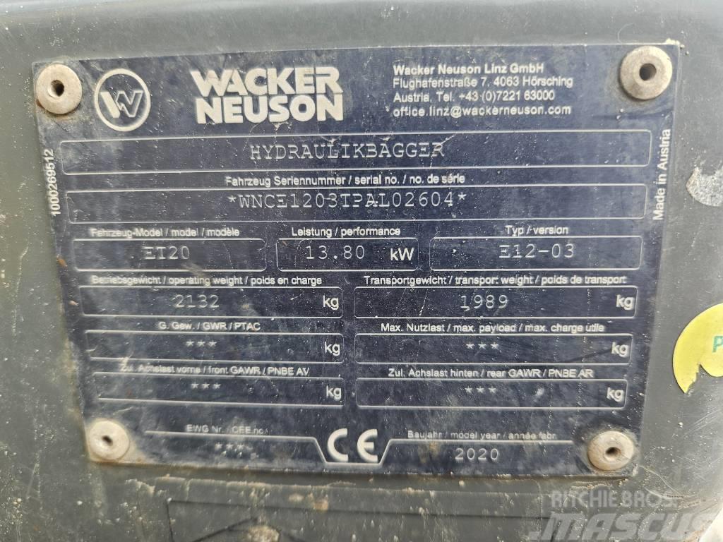 Wacker Neuson ET 20 Mini excavators < 7t