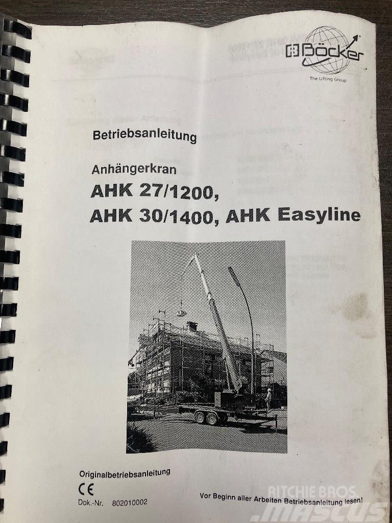 Bocker AHK 27/1200 Easyline All terrain cranes