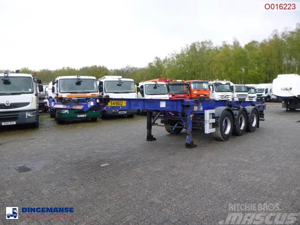 Dennison 3-axle container trailer 20-30-40-45 ft Containerframe/Skiploader semi-trailers