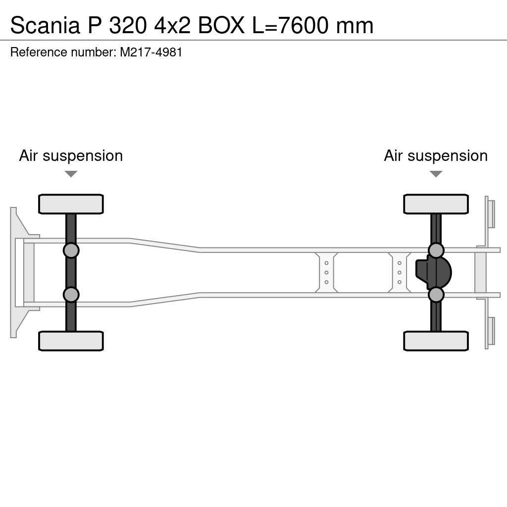 Scania P 320 4x2 BOX L=7600 mm Van Body Trucks
