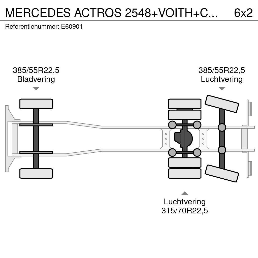 Mercedes-Benz ACTROS 2548+VOITH+CHARIOT EMBARQUER Tautliner/curtainside trucks