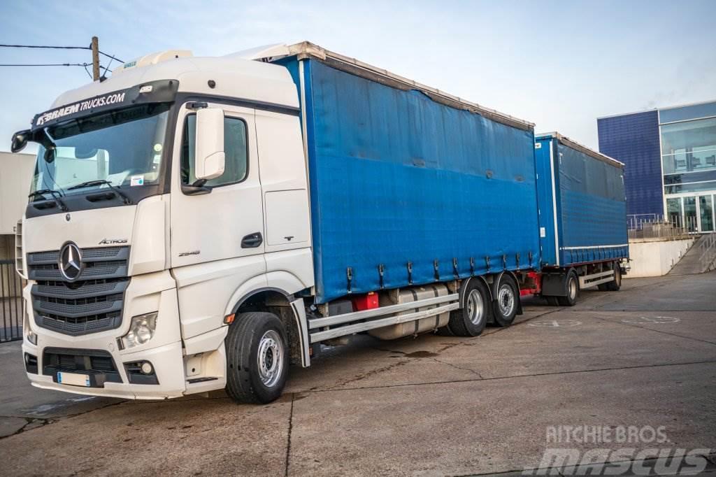 Mercedes-Benz ACTROS 2548+VOITH+CHARIOT EMBARQUER Tautliner/curtainside trucks