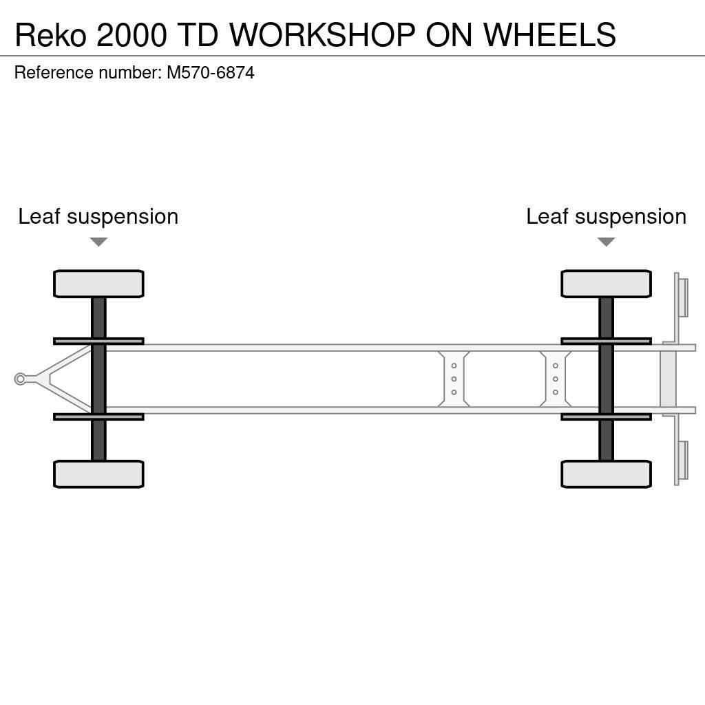 Reko 2000 TD WORKSHOP ON WHEELS Van Body Trailers