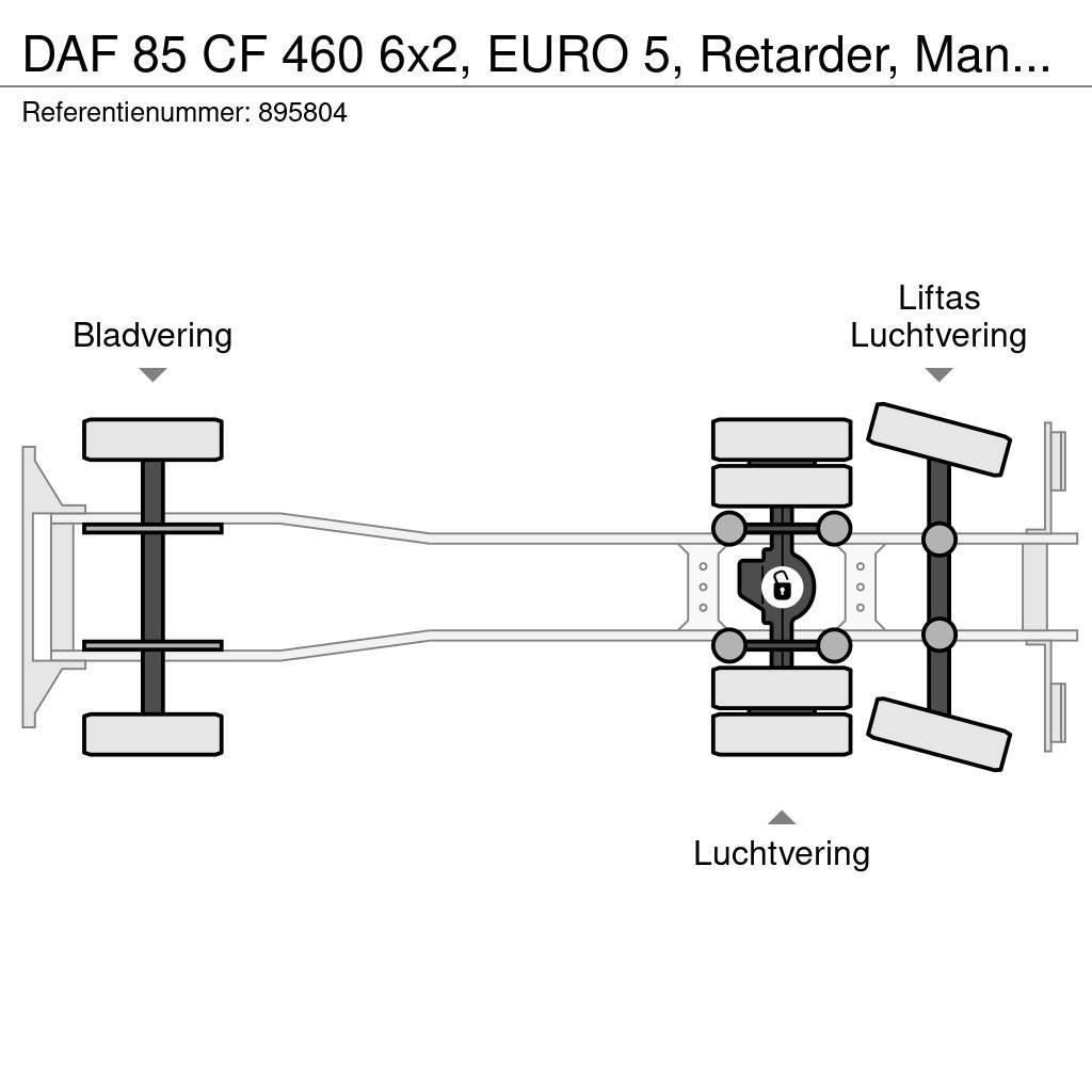 DAF 85 CF 460 6x2, EURO 5, Retarder, Manual, Fassi, Re Flatbed/Dropside trucks