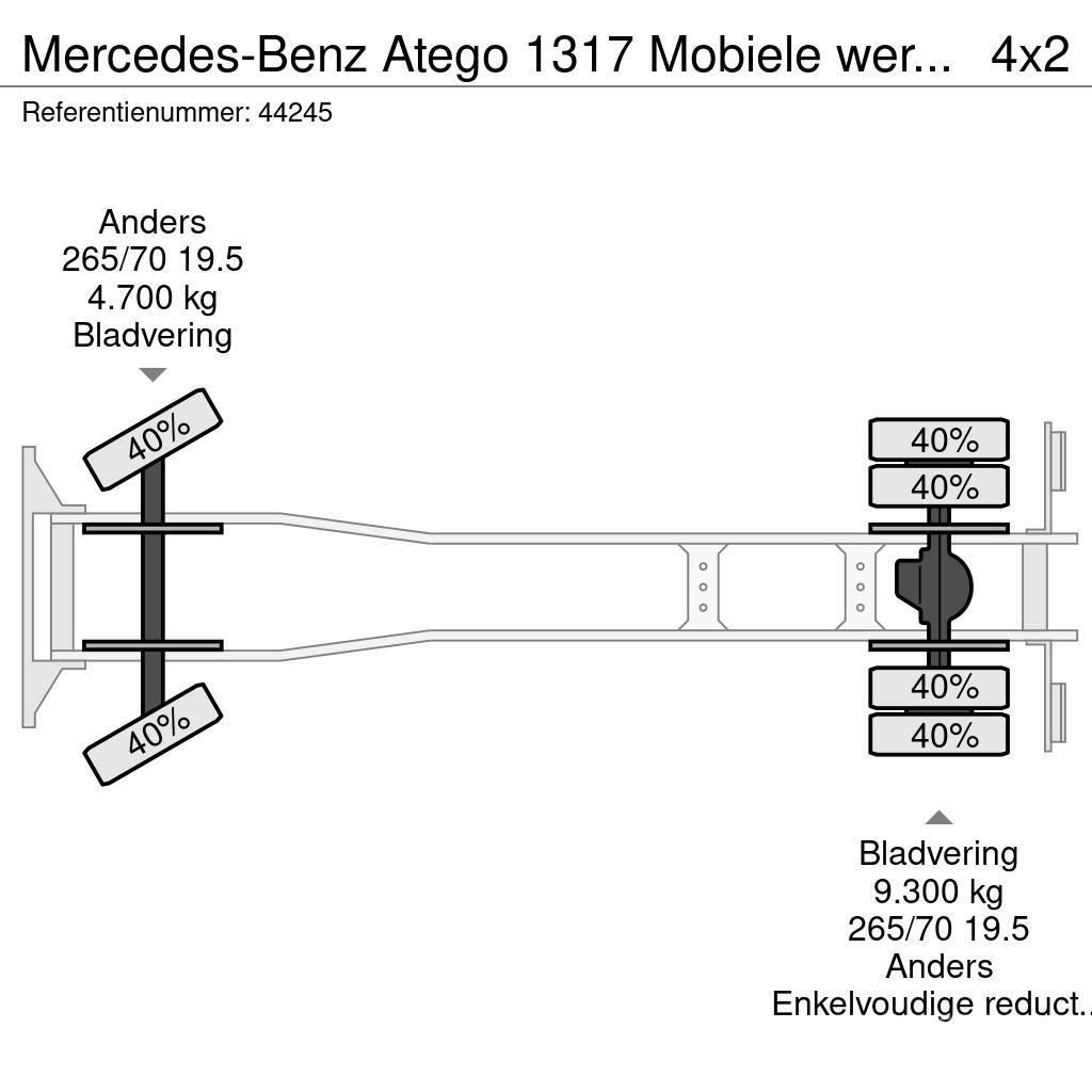 Mercedes-Benz Atego 1317 Mobiele werkplaats + ROM zuigtank Van Body Trucks