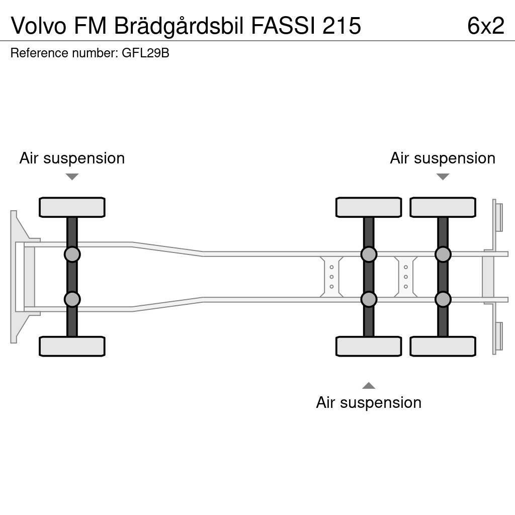 Volvo FM Brädgårdsbil FASSI 215 Flatbed/Dropside trucks