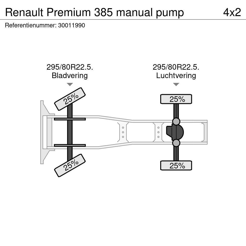 Renault Premium 385 manual pump Truck Tractor Units