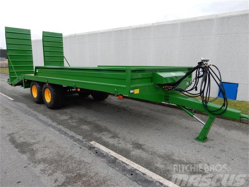Tinaz 12 tons maskintrailer med 30 cm sider All purpose trailer