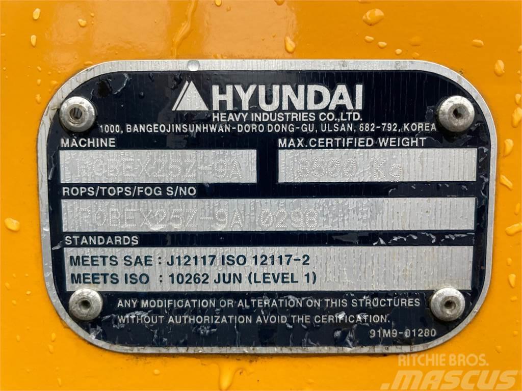 Hyundai 25z-9ak - 2.700 kg. minigraver / 350 Timer / Står  Mini excavators < 7t