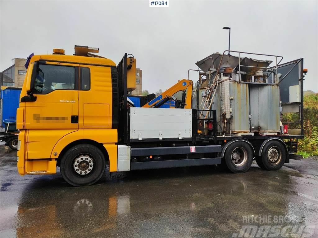 MAN TGX 26.480 Boiler truck with crane. Rep object Municipal / general purpose vehicles