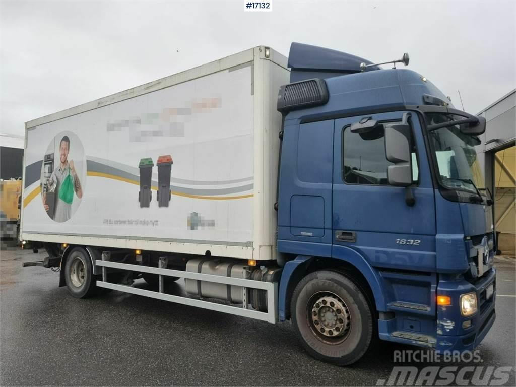 Mercedes-Benz Actros 1832 4x2 Box truck with lift and side openi Van Body Trucks