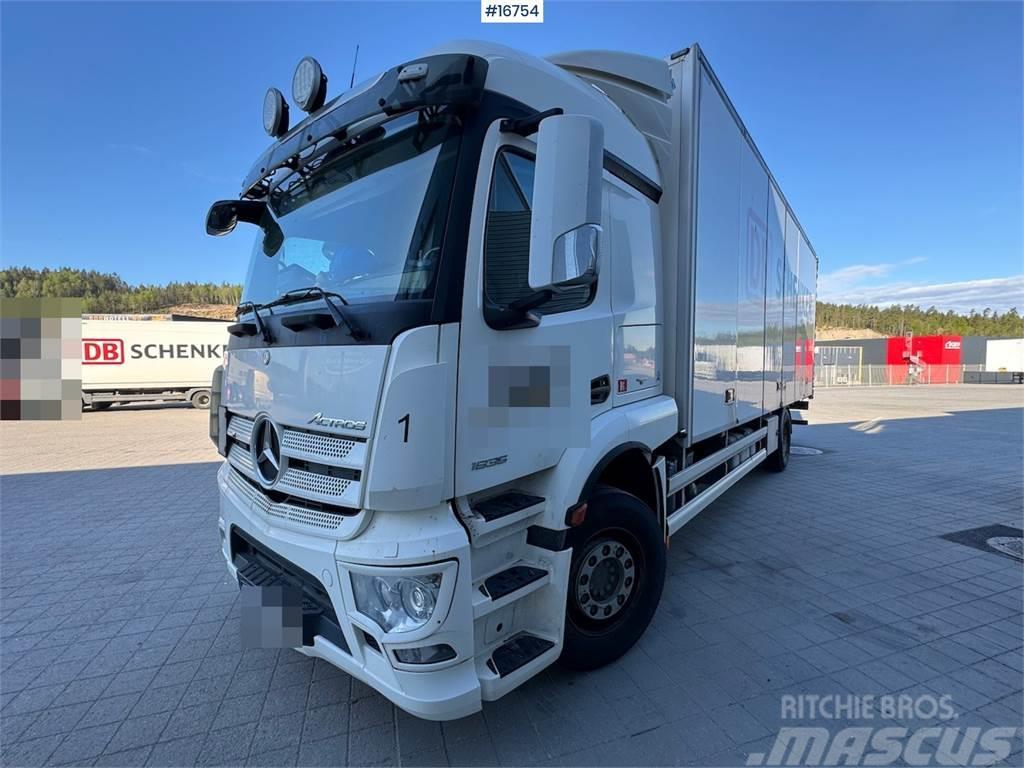 Mercedes-Benz Actros 1835 4x2 box truck w/ full side opening and Van Body Trucks