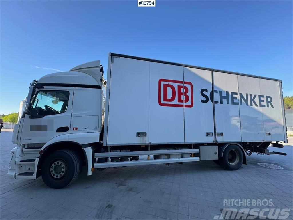 Mercedes-Benz Actros 1835 4x2 box truck w/ full side opening and Van Body Trucks
