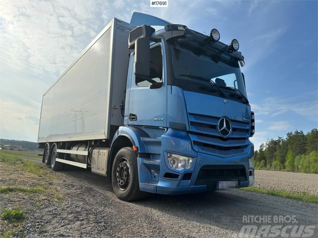 Mercedes-Benz Antons 6x2 Box truck w/ fridge/freezer unit. Van Body Trucks