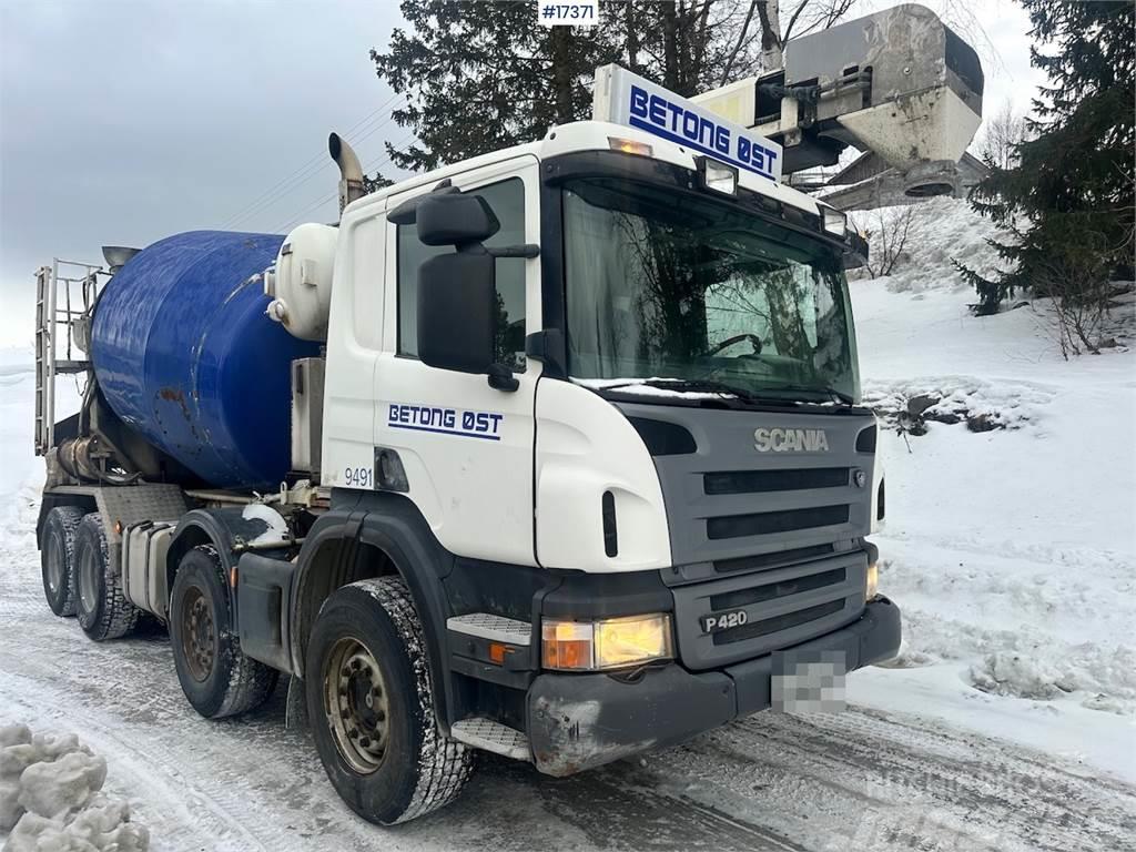 Scania P420 Band truck w/ 16 meter band and 8m3 Drum. Concrete trucks