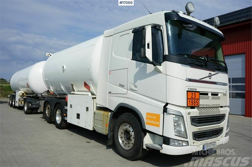 Volvo FH 500 6x2 LPG Truck with trailer. Tanker trucks