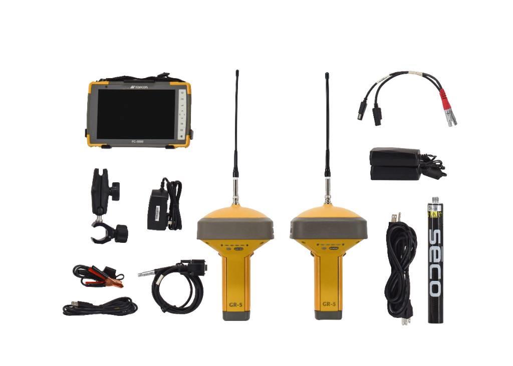 Topcon Dual GR-5+ UHF II GPS Kit w/ FC-5000 & Pocket-3D Other components