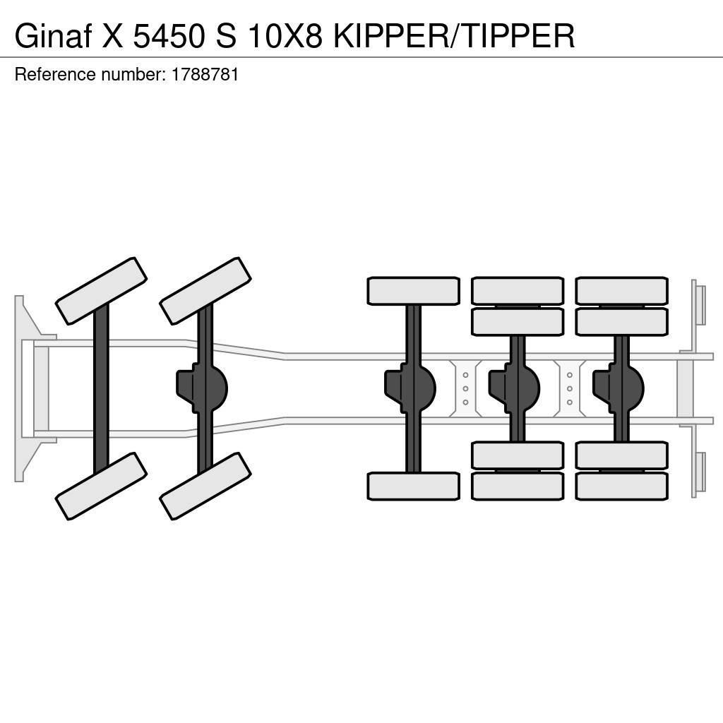 Ginaf X 5450 S 10X8 KIPPER/TIPPER Tipper trucks
