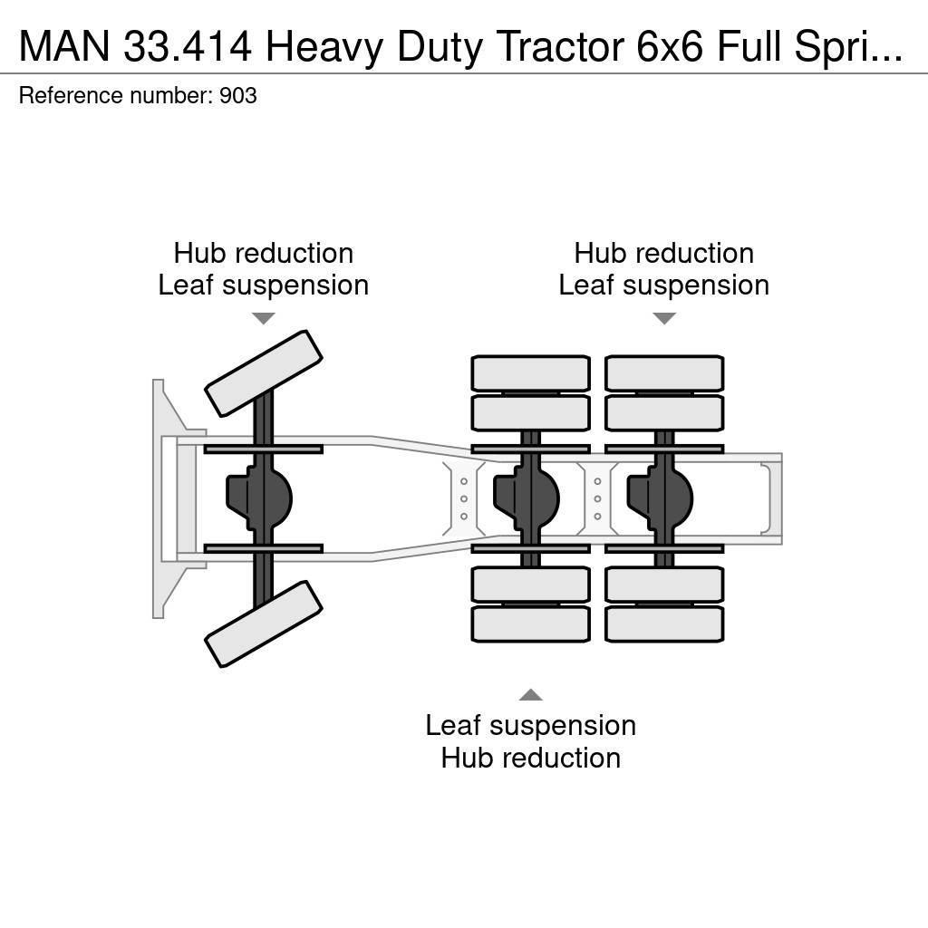 MAN 33.414 Heavy Duty Tractor 6x6 Full Spring Suspensi Truck Tractor Units