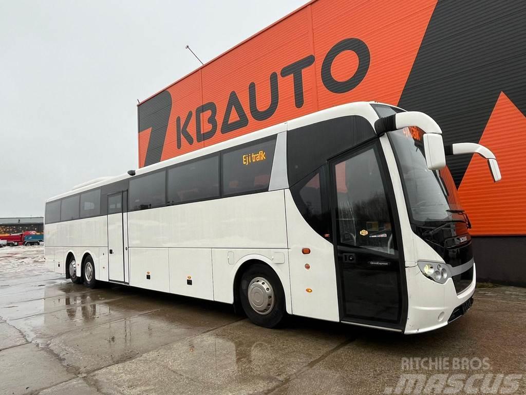 Scania K 340 6x2*4 55 SEATS / AC / AUXILIARY HEATER / WC Intercity bus