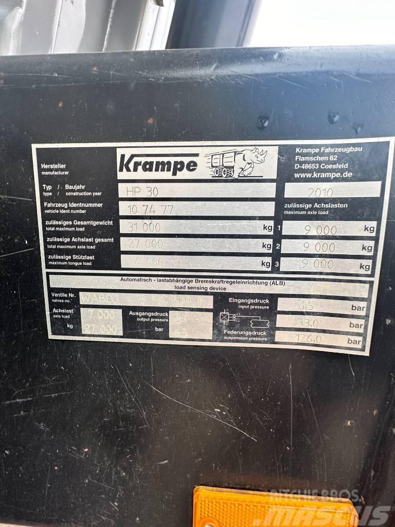 Krampe HP 30 Tipper trailers