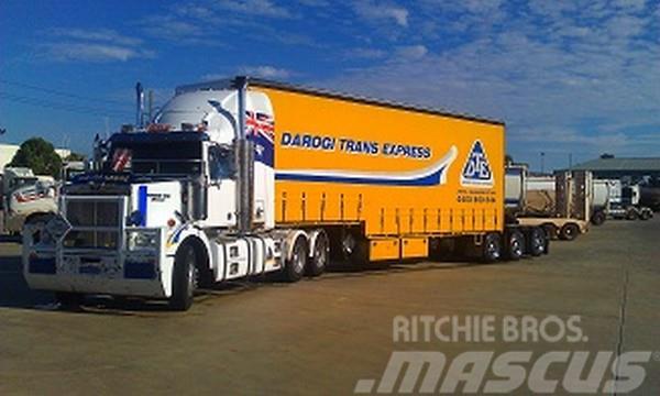  Freighter dropdeck 45ft Over all length Curtainsider semi-trailers