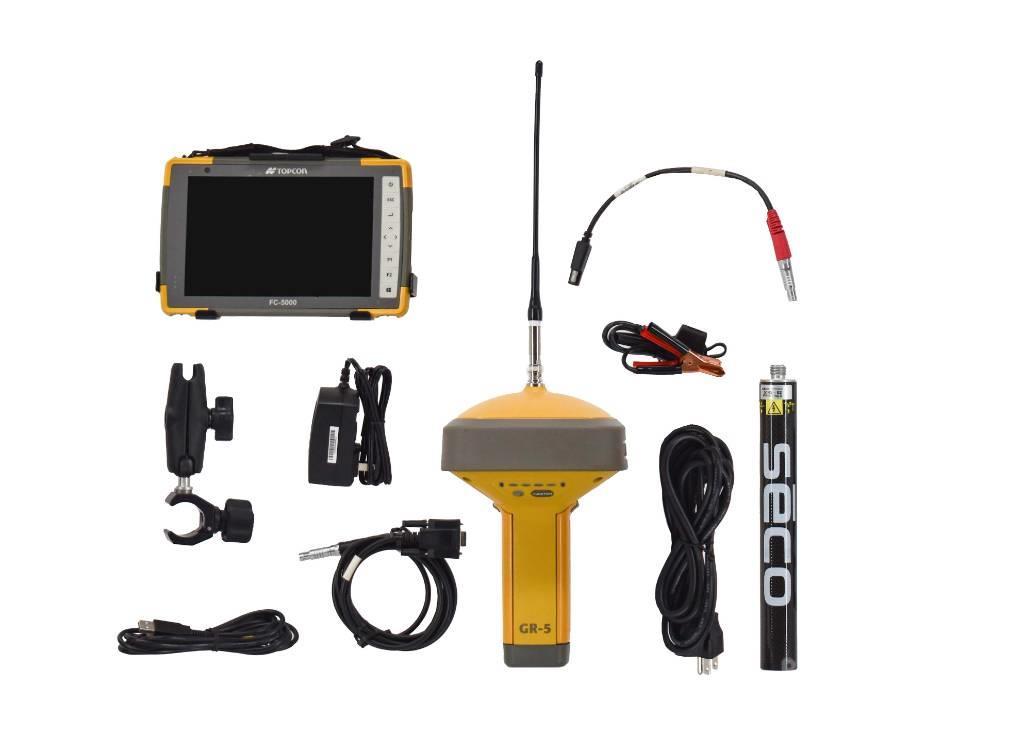 Topcon Single GR-5+ UHFII GPS Base/Rover w FC-5000 Pocket Other components
