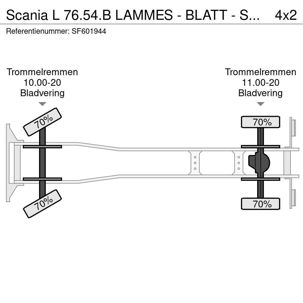 Scania L 76.54.B LAMMES - BLATT - SPRING Flatbed/Dropside trucks