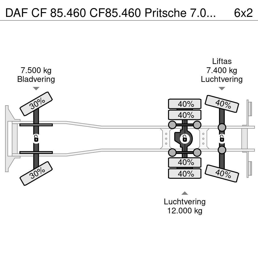 DAF CF 85.460 CF85.460 Pritsche 7.00m Euro5 Tautliner/curtainside trucks