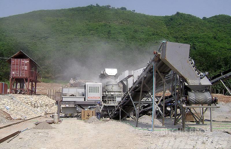 Liming KH300 mobile crushing&screening plant with hopper Mobile crushers