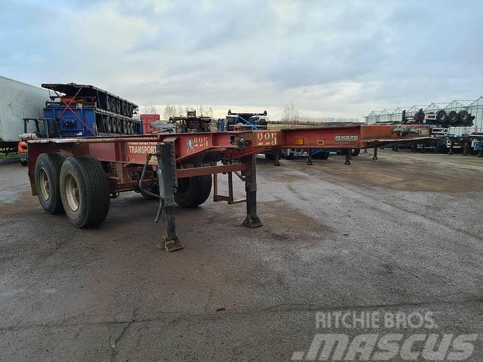 Renders 2 AXLE 20 FT CONTAINER CHASSIS BPW DRUM Containerframe/Skiploader semi-trailers