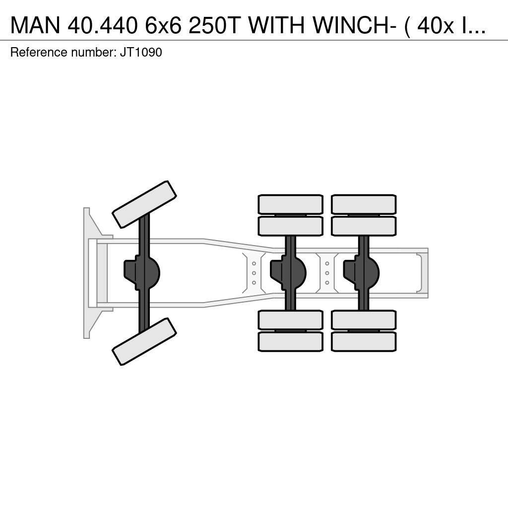 MAN 40.440 6x6 250T WITH WINCH- ( 40x IN STOCK) - TORQ Truck Tractor Units