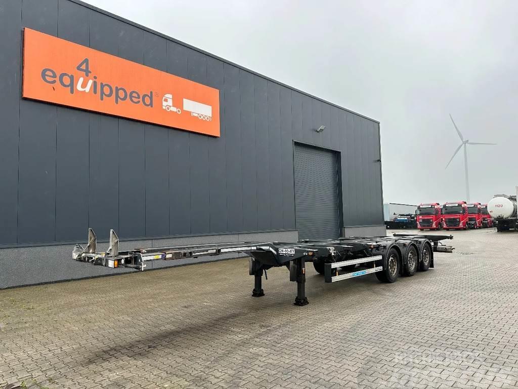 D-tec PORTMASTER 45FT HC, SAF-DISC, LIFTAXLE, EMPTY WEIG Containerframe/Skiploader semi-trailers