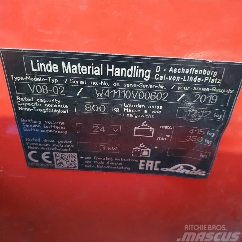 Linde V08-02 Medium lift order picker
