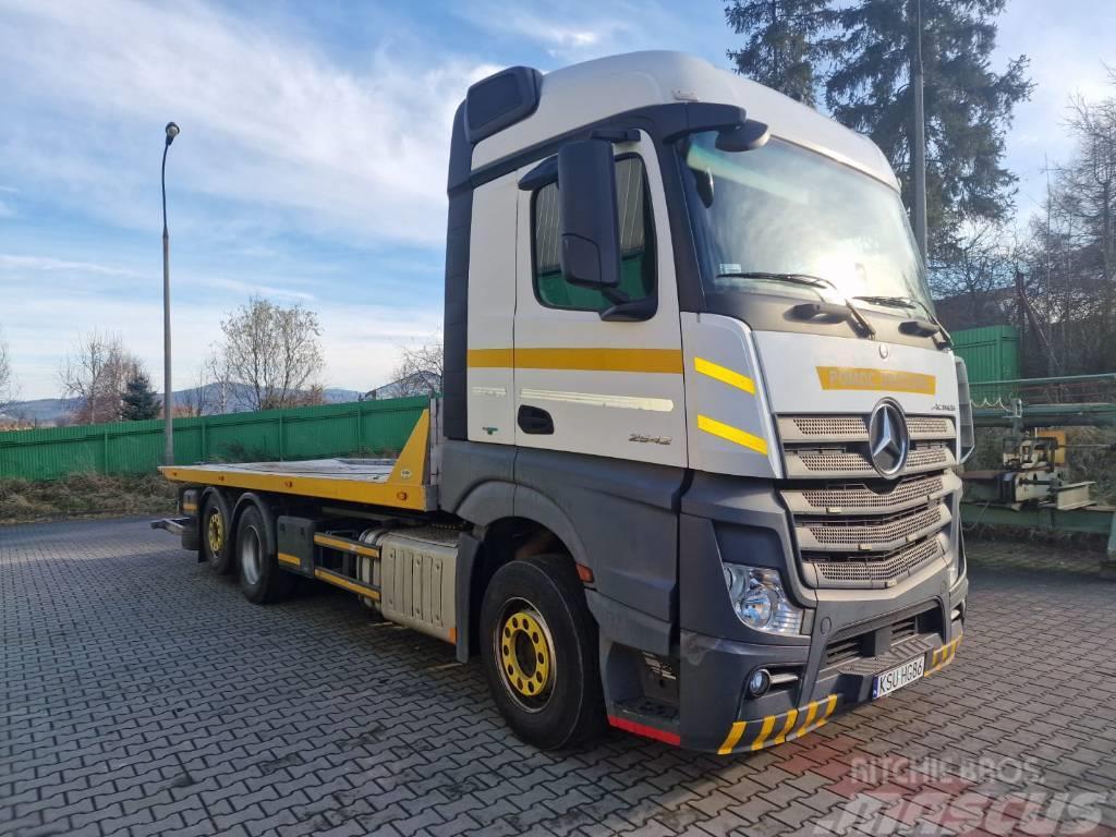 Mercedes-Benz ACTROS MP4 2542 Beavertail Flatbed / winch trucks