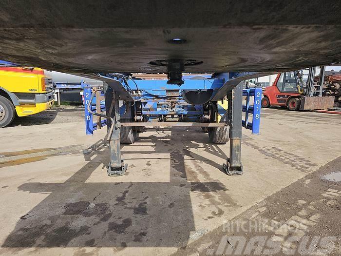 Renders 2 axle | 20 ft| steel suspension | Bpw drum. Containerframe/Skiploader semi-trailers