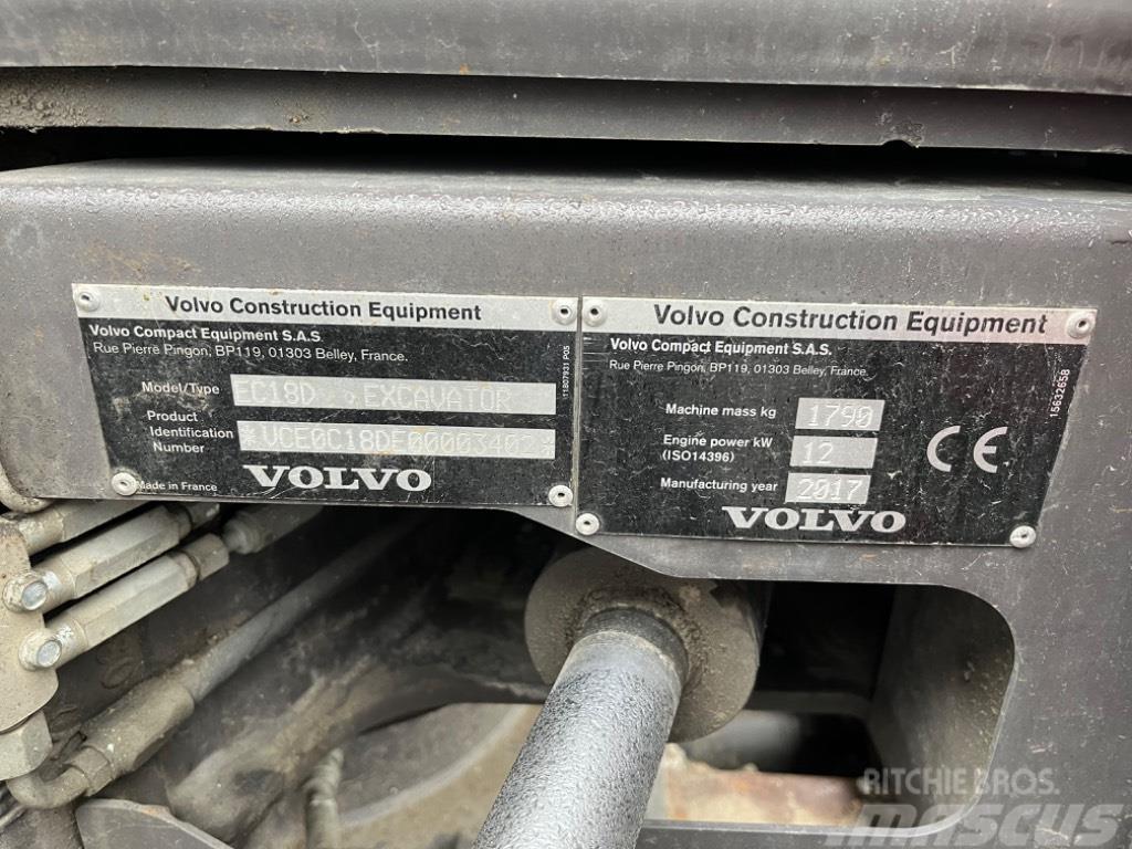 Volvo ECR 18 D Mini excavators < 7t