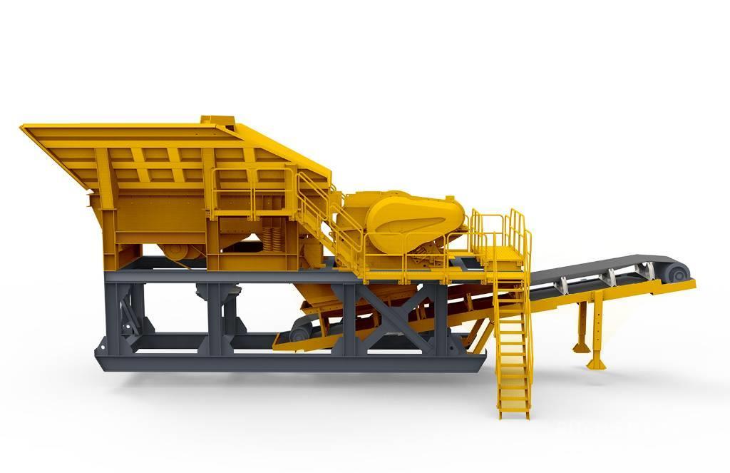 Kinglink Skid Mounted Portable Jaw Crusher Plant Mobile crushers