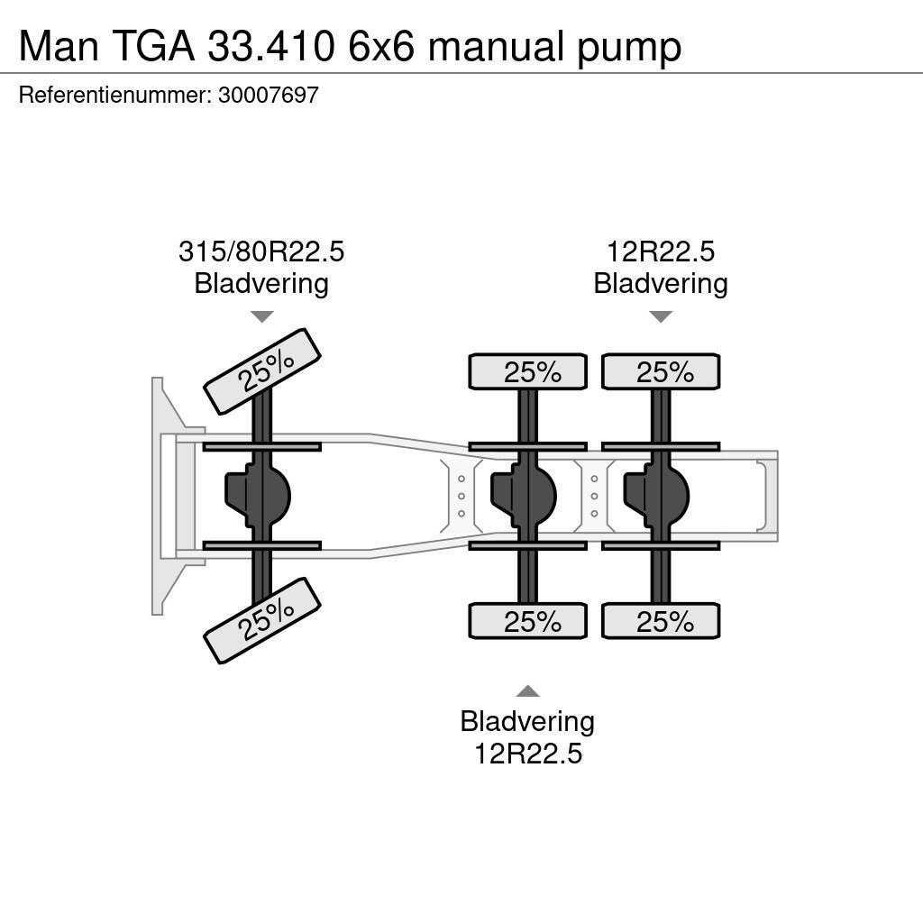 MAN TGA 33.410 6x6 manual pump Truck Tractor Units