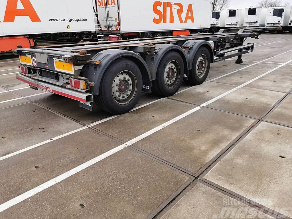 Kögel S24-2 MULTI saf axles lift axle Containerframe/Skiploader semi-trailers