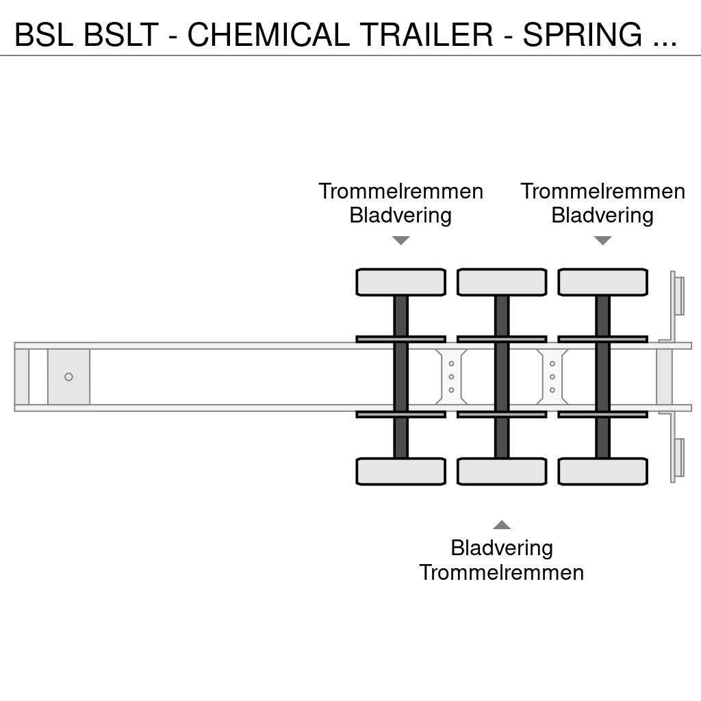 BSL T - CHEMICAL TRAILER - SPRING SUSPENSION Tanker semi-trailers